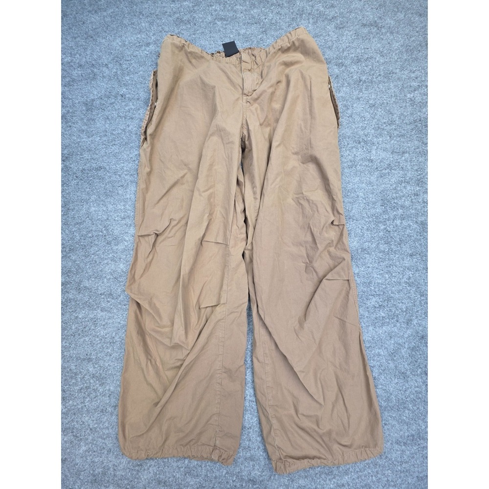 Iets Frans... Baggy Parachute Pants Women's Small Brown Wide Leg